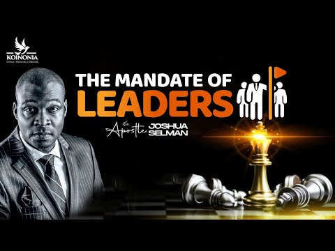 THE MANDATE OF LEADERS || SOAR CONFERENCE 2023 || HOTR ENUGU-NIGERIA || APOSTLE JOSHUA SELMAN